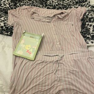 Victoria's Secret Pink Striped Pajama Set